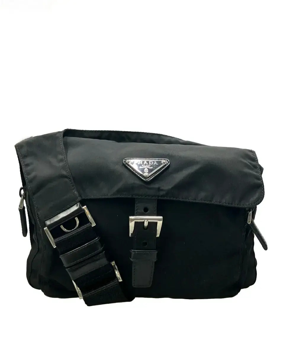 Prada Tessuto Crossbody Bag Black